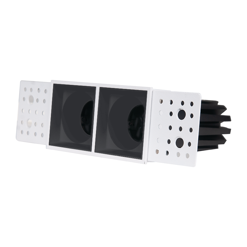 Frameless Double Spotlights, LED Recessed Ceiling Spotlights