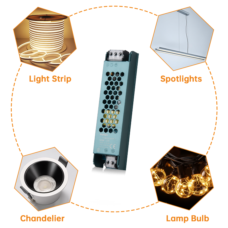 LED Driver 60W, LED Transformer for LED Strip Lights_5