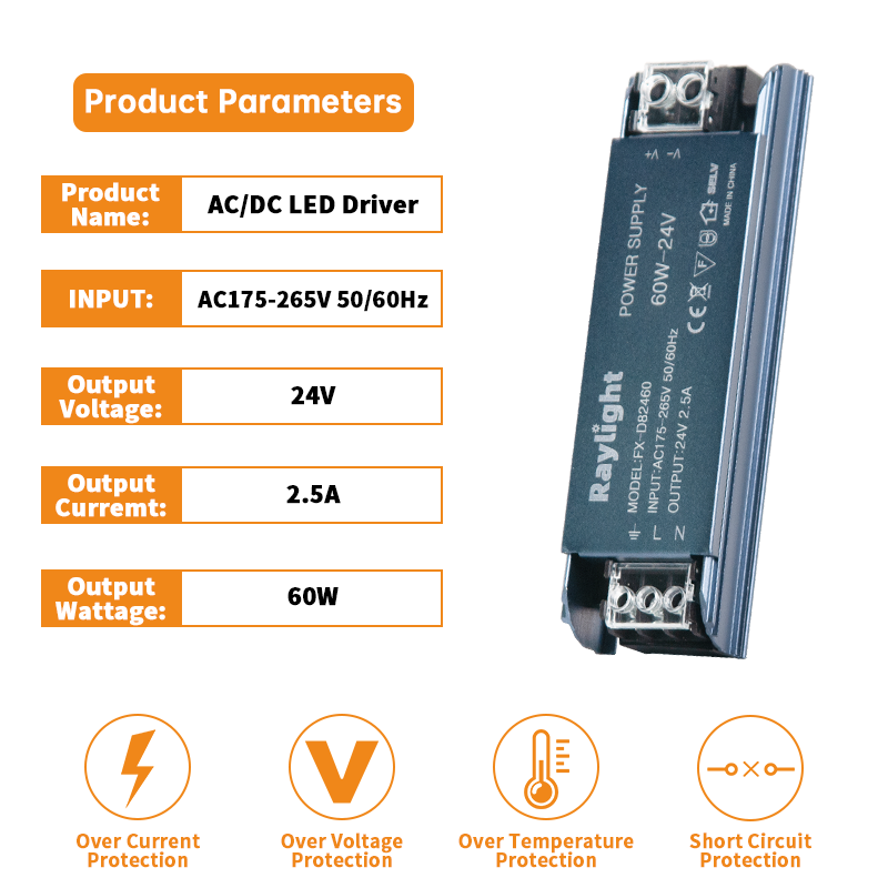 24v LED Driver Power Supply, 60w LED Light Transformer_2