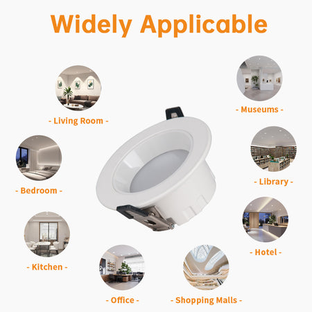 Recessed LED Downlights, 9W Fire Rated Ceiling Lights_6