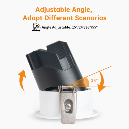 Adjustable Spotlight Fixture, Recessed LED Ceiling Light_5