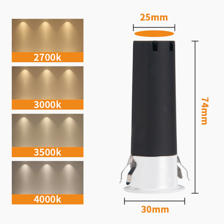 LED Ceiling Spotlight Fixture, 5W SMD Recessed Lights_10