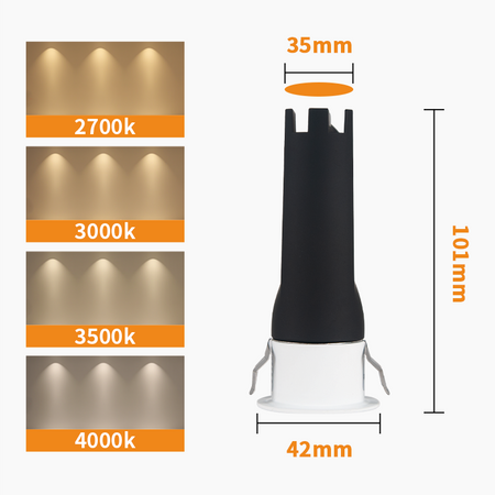 LED Ceiling Spotlight Fixture, 7W COB Recessed Lights_19