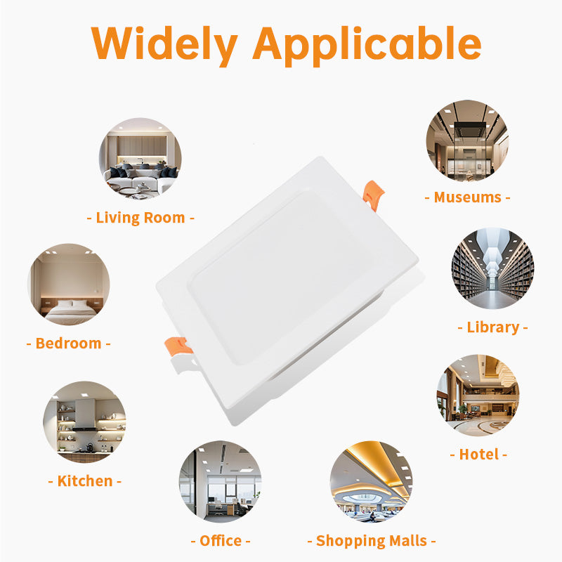24W Recessed LED Downlight Square Ceiling Light_5