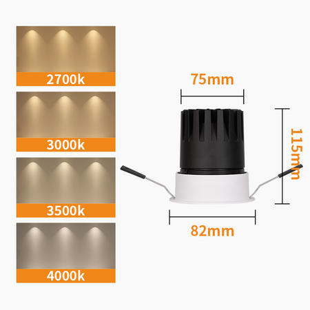 LED Recessed Spotlight, 20W Adjustable Ceiling Light Fixture_1