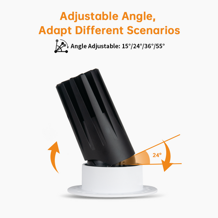 Trimless Recessed Spotlight, Adjustable LED Ceiling Lights_5