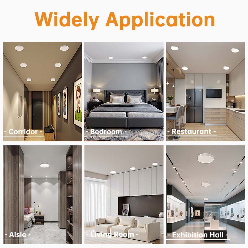 LED Surface Mounted Downlights, Built-in DOB Driver, 1260 Lumens, 18W, 30 Pack