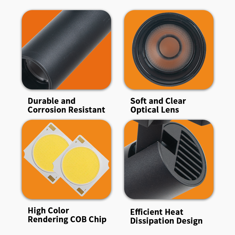 LED Tracking Light Head, Track Lighting System_6