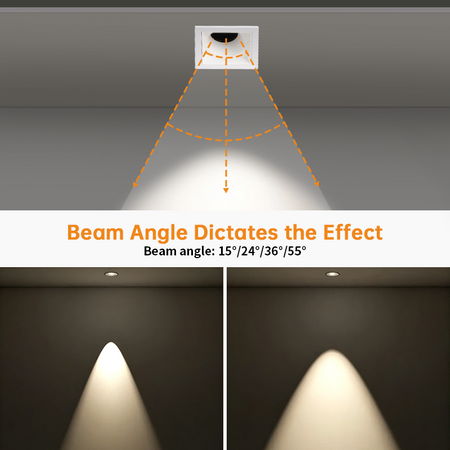 Recessed Square Spotlight, Adjustable LED Ceiling Light Fixture_8