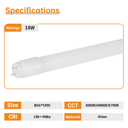 T8 LED Tube Light Bulb - Fluorescent Tube Replacement 7