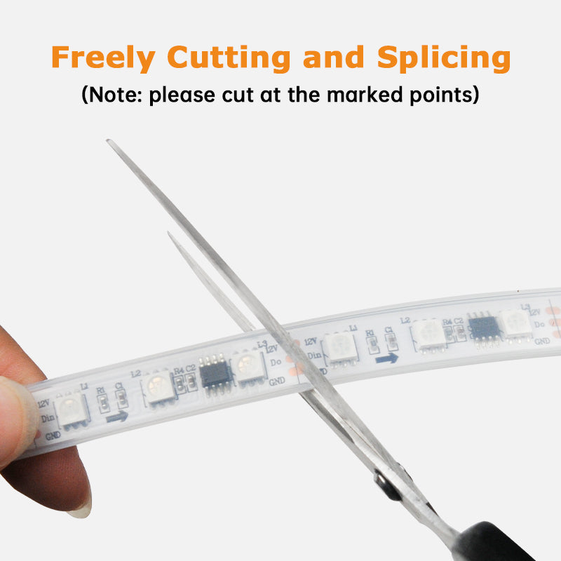 RGB LED Strip Light, Waterproof Silicone LED Strip_10