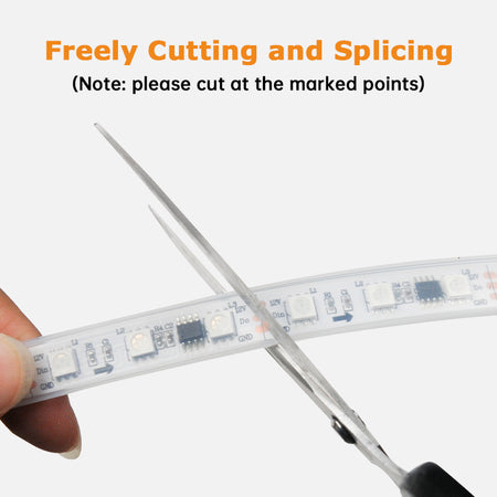 RGB LED Strip Light, Waterproof Silicone LED Strip_10