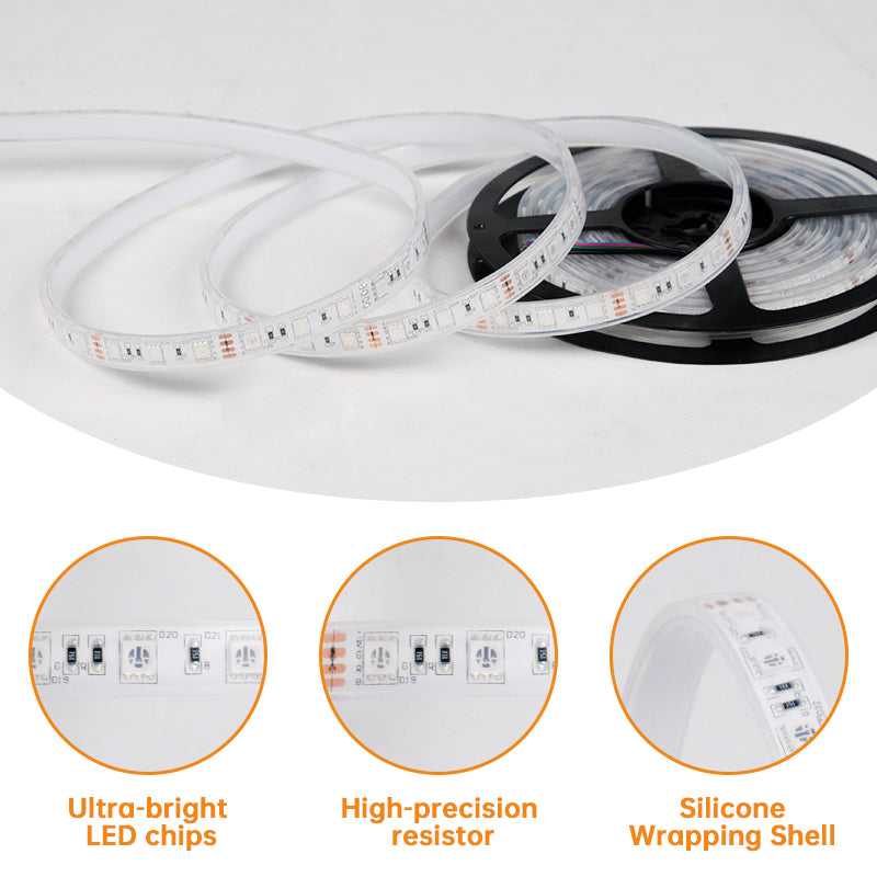 RGB LED Strip Light, Waterproof Silicone LED Strip_9