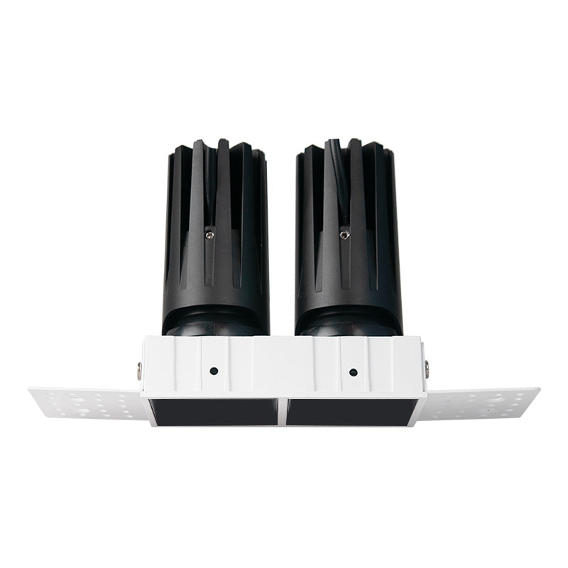 double spotlight, recessed led ceiling light frameless