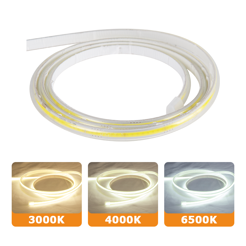 100M Outdoor LED Neon Strip Lights - COB LED Tape Lighting - 80LM/W - AC 220V