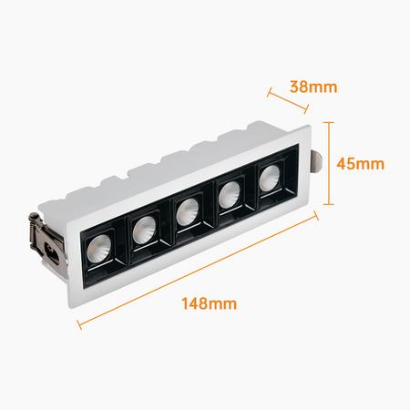 LED Linear Strip Light 10W, Anti-glare Ceiling Spotlight