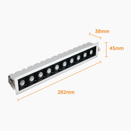 LED Linear Strip Light 20W, Anti-glare Ceiling Spotlight